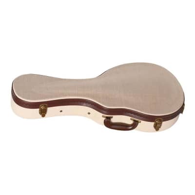 Gator GW-JM Deluxe Wood Case for Mandolin; Journeyman Burlap Exterior image 5