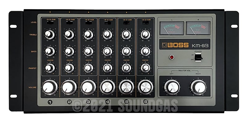BOSS KM-6B ミキサー Boss KM-6B Vintage 6-Channel Mixer | Reverb