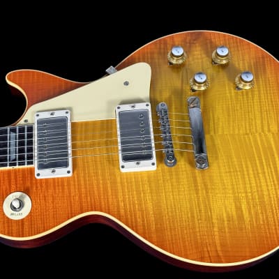 2023 Gibson Les Paul 1960 Custom Shop '60 Historic Reissue Flame Top VOS ~ Tangerine Burst image 2
