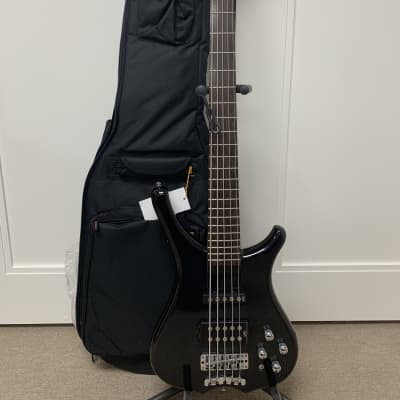 Warwick RockBass Infinity 5 String Bass Guitar w/Gig Bag Nirvana Black Transparent image 1