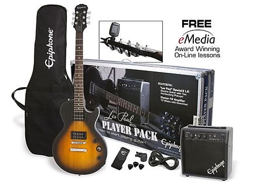 Epiphone Les Paul Electric Guitar Player Pack (Vintage Sunburst) (Used/Mint) image 1