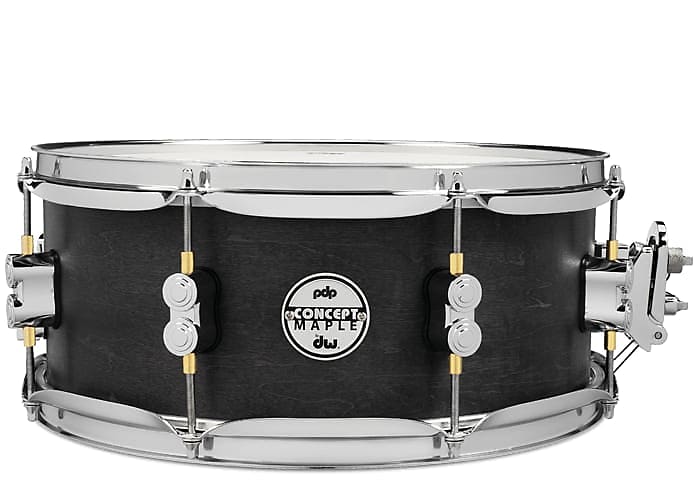 PDP Concept Maple 5.5x13 Black Wax Snare Drum image 1