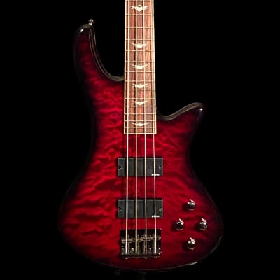 Schecter Stiletto Extreme 4 Bass Guitar - Black Cherry image 2