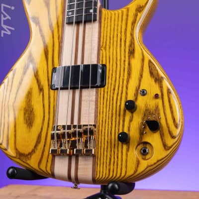 Aria Pro II SB-1000 4-String Bass Natural Oak image 4