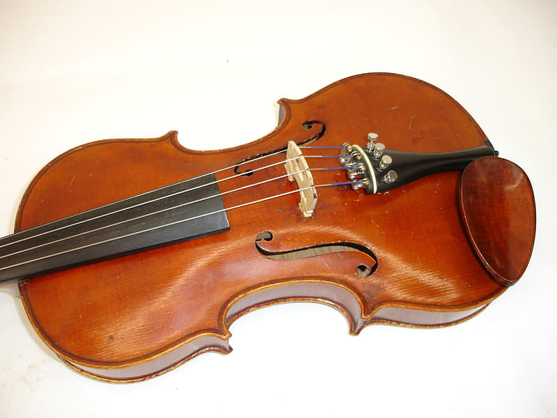 Vintage Joseph Guarnerius Copy 4/4 Violin w/ Carved Head Scroll