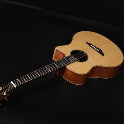 Avian Songbird Standard 3A Natural All-solid Handcrafted African Mahogany Acoustic Guitar image 4