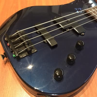 Charvel CHS4 DMB Dark Metal Blue Gloss Finish 4 String Bass Guitar image 4
