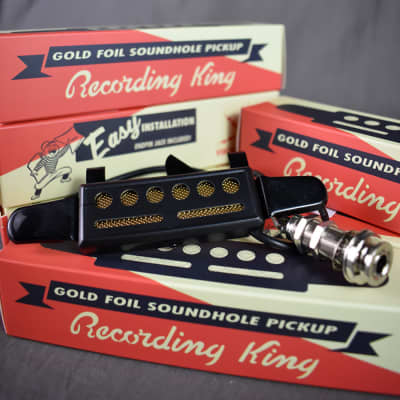 Recording King Gold Foil Sound-Hole Pickup image 1