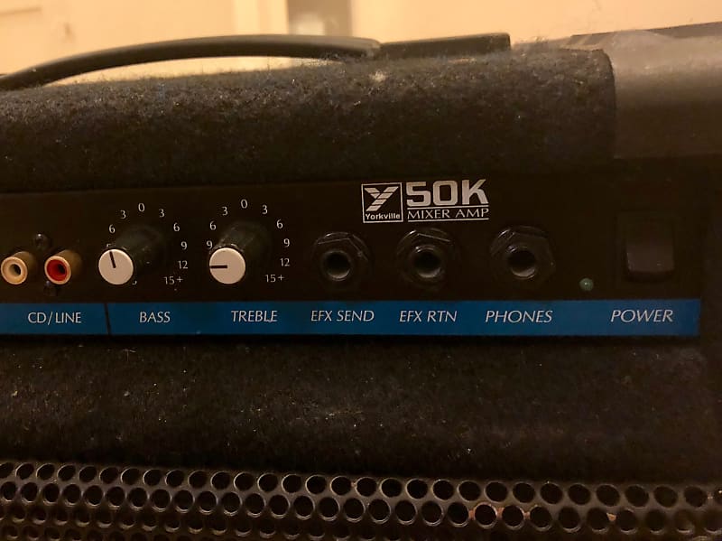 Yorkville 50K Mixer Amp: 2 Channel - Guitar/Mic/ Keyboard/ CD