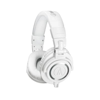 Audio-Technica ATH-M50XWH Pro Closed-back Headphone, Full, White image 1