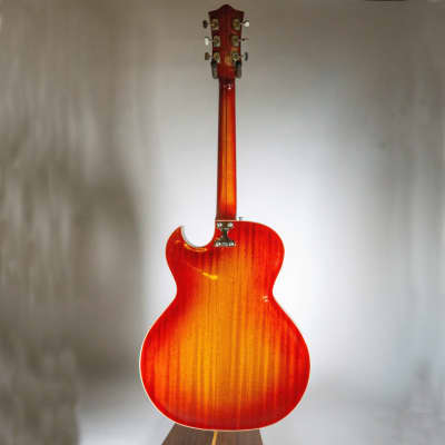 1967 Goya Rangemaster Italian Hollowbody Electric Guitar - Cherry Burst image 6