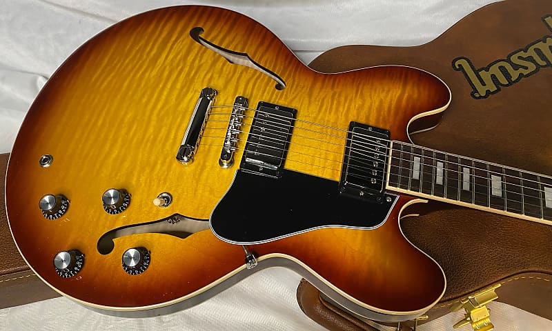 ギター Gibson ES-335 BLOCK Exp NEW ! Gibson ES-335 Block - Figured - Sixties Cherry - Curly