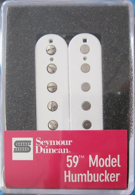 Seymour Duncan 59 Humbucker Neck Pickup White 4-conductor SH-1n image 1