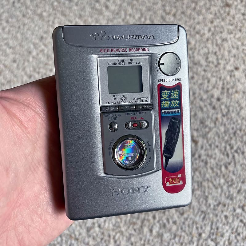 Sony WM-GX780 Walkman Cassette Player, Excellent Silver, Working