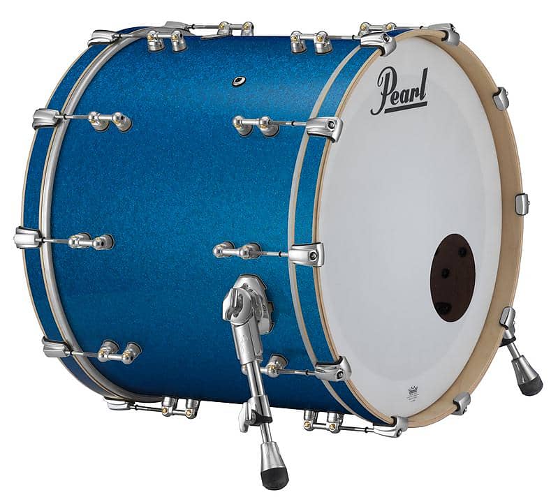 Pearl Music City Custom Reference Pure 22"x14" Bass Drum VINTAGE BLUE SPARKLE RFP2214BX/C424 image 1