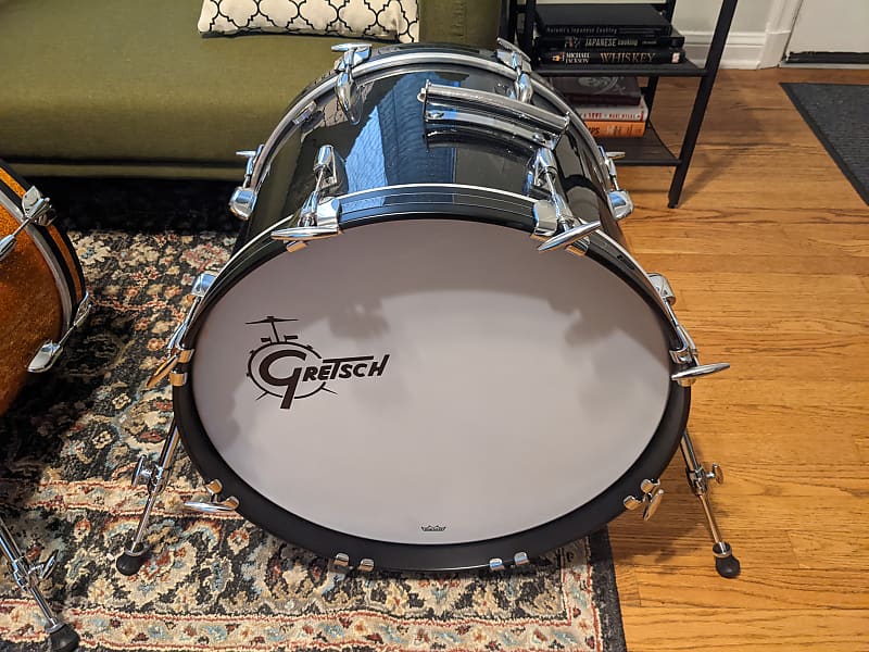 20x14 Gretsch USA Custom Maple Millennium Sparkle Bass Drum | Reverb