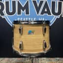 Ludwig -1976 Classic 14x10" Rack Tom (3-Ply) with Pointed Blue/Olive Badge - Butcher Block Cortex