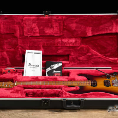 Ibanez AZ2402 Prestige HH Roasted Maple Neck Guitar w/ Case –Tri-Fade Burst Flat image 9