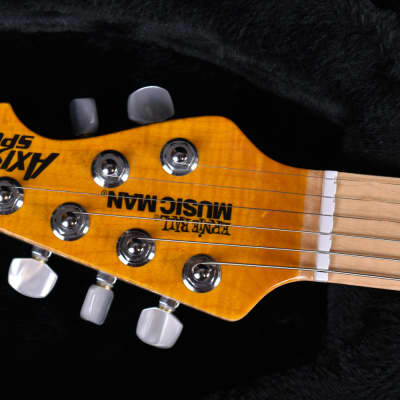 Music Man Axis Super Sport HH Tremolo Maple Neck Trans Gold Matched Headstock image 19