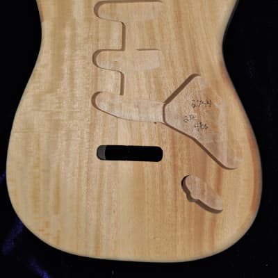 Mahogany Solid Wood Strat Style Stratocaster body - 4lbs | Reverb