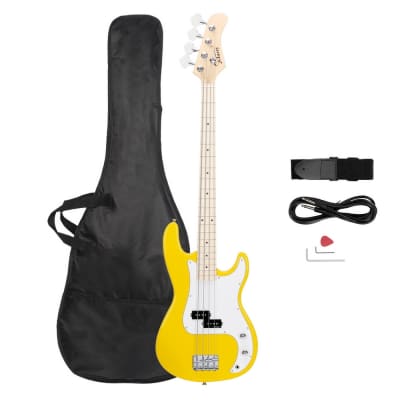 Glarry GP Ⅱ Upgrade Electric Bass Guitar Yellow image 2