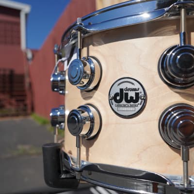 DW USA Collectors Series - Natural Satin Oil 7 x 14" Snare Drum w/ Chrome Hdw. image 6