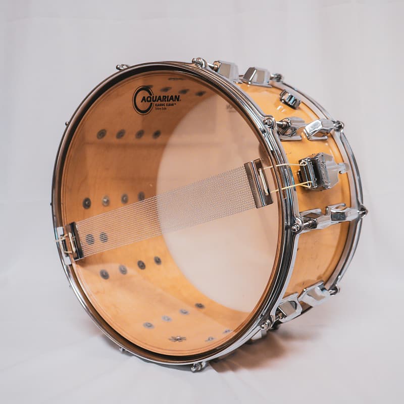 1980s Pearl ET814X 8 Ply 8x14 Maple Snare Drum, Made in Japan 