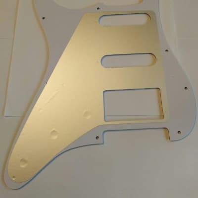 HSS Stratocaster Pickguard White 3ply image 3