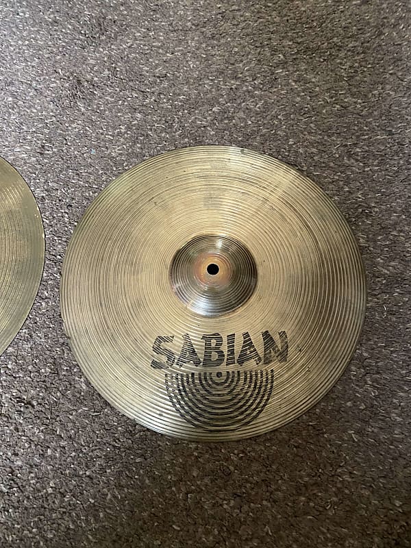 Sabian 14" B8 Hi-Hat Cymbals (Pair) 1990 - 2010 - Natural image 1