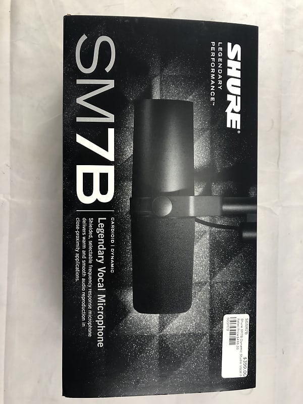Shure SM7B Vocal Dynamic Microphone + Gator 3000 Boom Stand for Broadcast,  Podcast & Recording, XLR Studio Mic for Music & Speech, Wide-Range