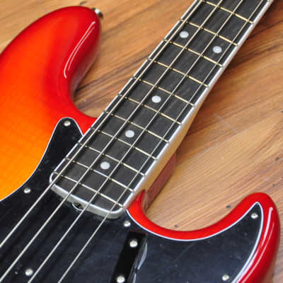 Fender Rarities Flame Ash Top Jazz Bass Plasma Red Burst image 10