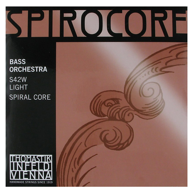 Thomastik-Infeld S42 Spirocore Chrome Wound Spiral Core 4/4 Double Bass Orchestra String Set - Light image 1