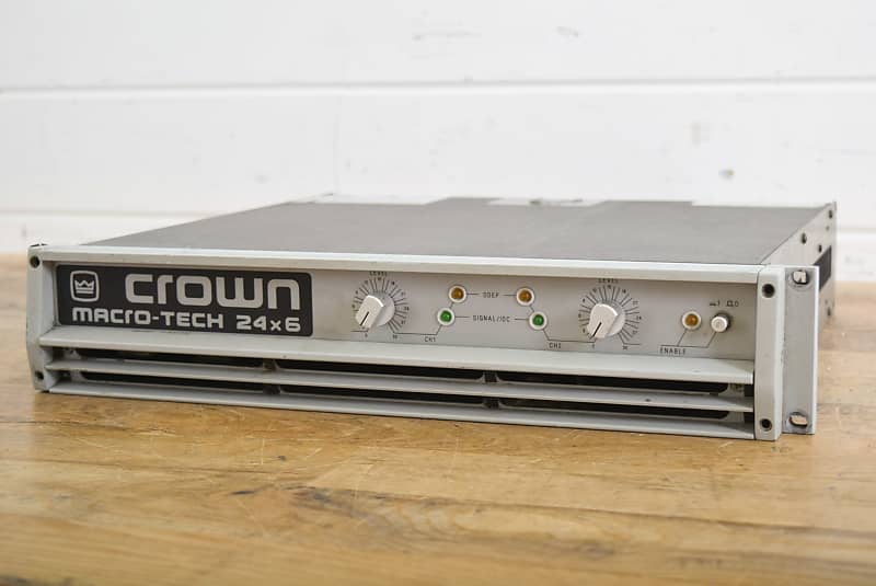 Crown MacroTech 24x6 2Channel Power Amp (church owned) Reverb