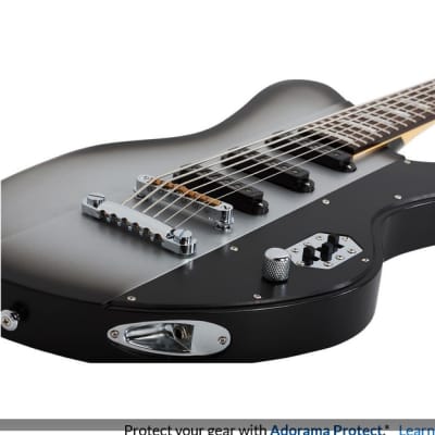 Schecter 363 Robert Smith UltraCure VI Guitar, Rosewood Fretboard, Silver Burst Pearl image 14