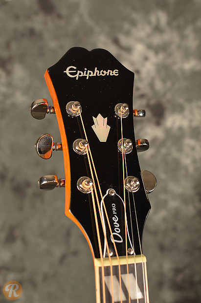 Epiphone Dove Pro Acoustic/Electric Guitar Violin Burst image 4