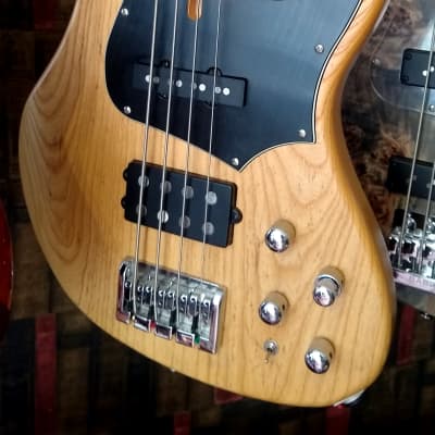 Cort GB74 OPN 2020's - Natural Open Pore Swamp Ash/Maple Neck Jazz Bass for sale