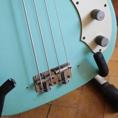 Fender Telecaster Bass 1972 Daphne Blue (Refinished); w/ case image 7