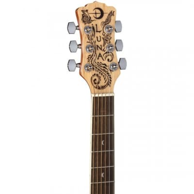Luna Henna Dragon Acoustic-Electric Guitar image 5