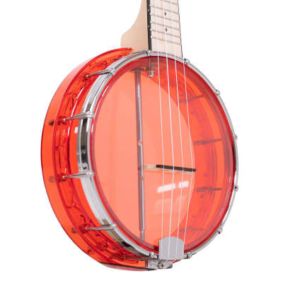 Gold Tone Little Gem Acrylic Concert Banjolele - Ruby image 2