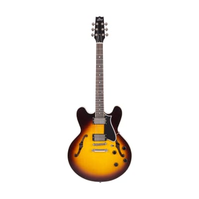 2022 Heritage Standard H-535 Semi-Hollow Electric Guitar with Case, Original Sunburst, AM14704 for sale