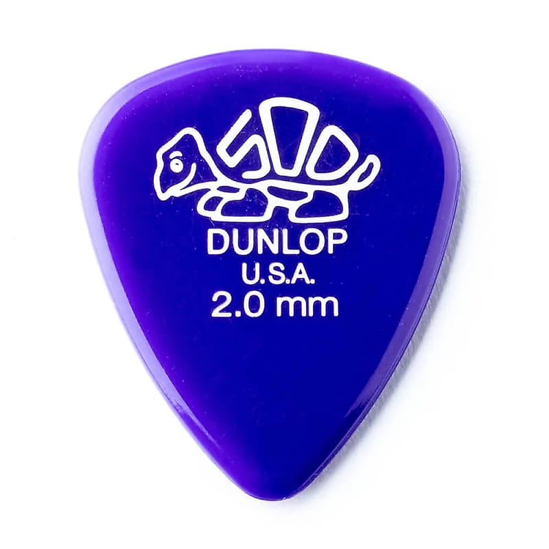 Dunlop 41R20 Delrin 500 Standard 2.0mm Guitar Picks (72-Pack) image 1