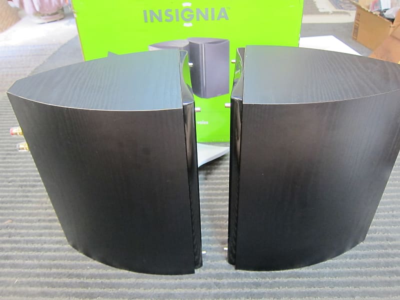 PR NEW Insignia NS-B2111 6.5 Coaxial Stereo/Home Theater Speakers, Box,  Manual, Superb Design/Sound 2006 Black