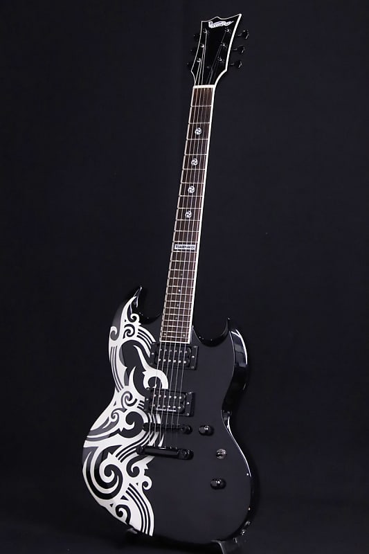 ESP ~ PEACEMAKER PM-108VP Black w Tribal Graphic (S/N