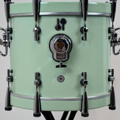 Sonor 18/12/14" SQ2 Vintage Maple Drum Set - High Gloss Pastel Green image 7