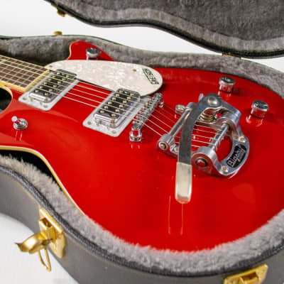 Gretsch G5232T Electromatic Double Jet FT Electric Guitar with Bigsby (w/ Hard Shell case)- Firestick Red image 12