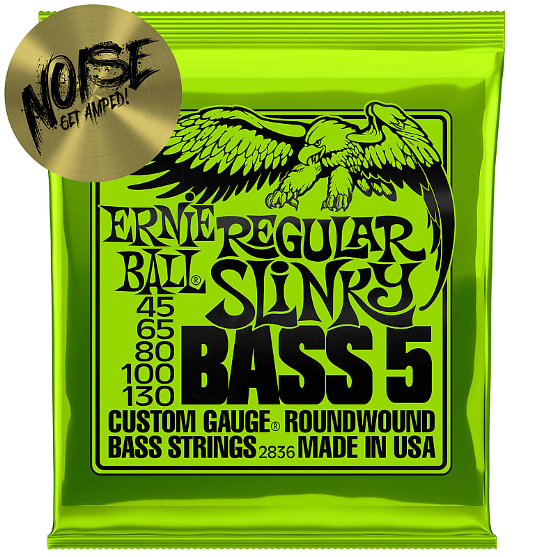 Ernie Ball 2836 Regular Slinky 5-String Nickel Wound Electric Bass Strings image 1