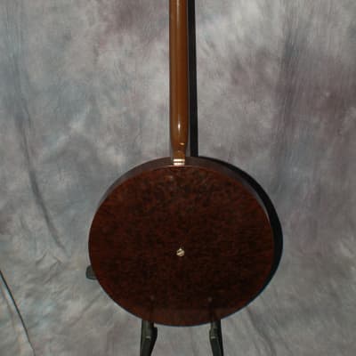 1956 Harmony Model 8005 Tenor Banjo "Reso-Tone" Pro Setup Mottled Walnut Original Case image 8