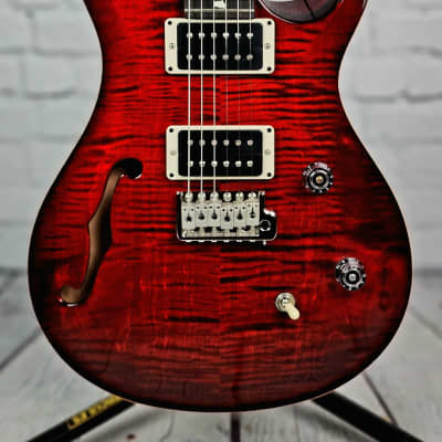 Paul Reed Smith PRS CE24 Semi-Hollow Electric Guitar Fire Red Burst image 2
