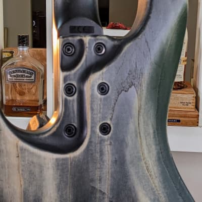 Mayones Jabba JMM 4-String Bass Guitar: Antique Emerald Green Finish, Poplar Eye Top image 9