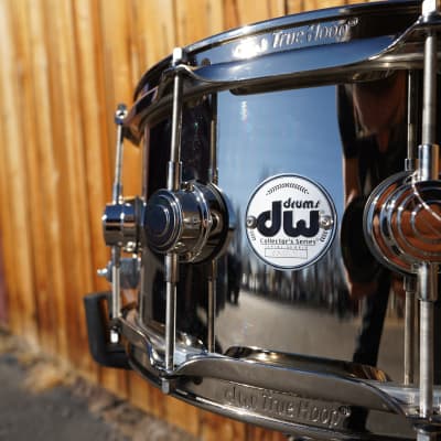 DW USA Collectors Series 6.5 x 14" Nickel Over Brass Snare Drum w/ Nickel Hdw. (2023) image 5